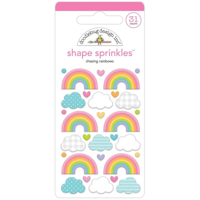 Doodlebug Design Chasing Rainbows Shape Sprinkles (7201)